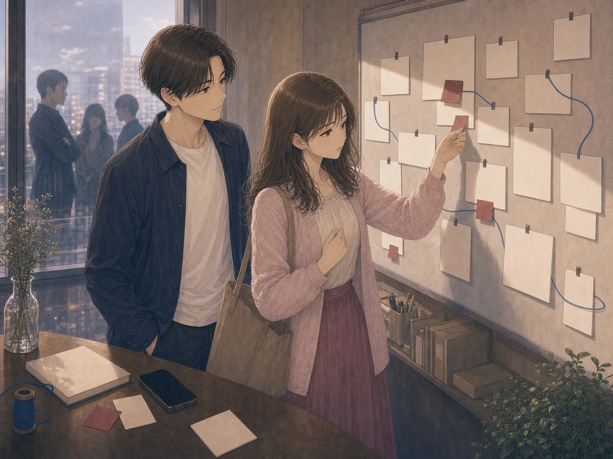 危険な男のサイン｜好きになる前に見たい赤い付箋のイメージ画像