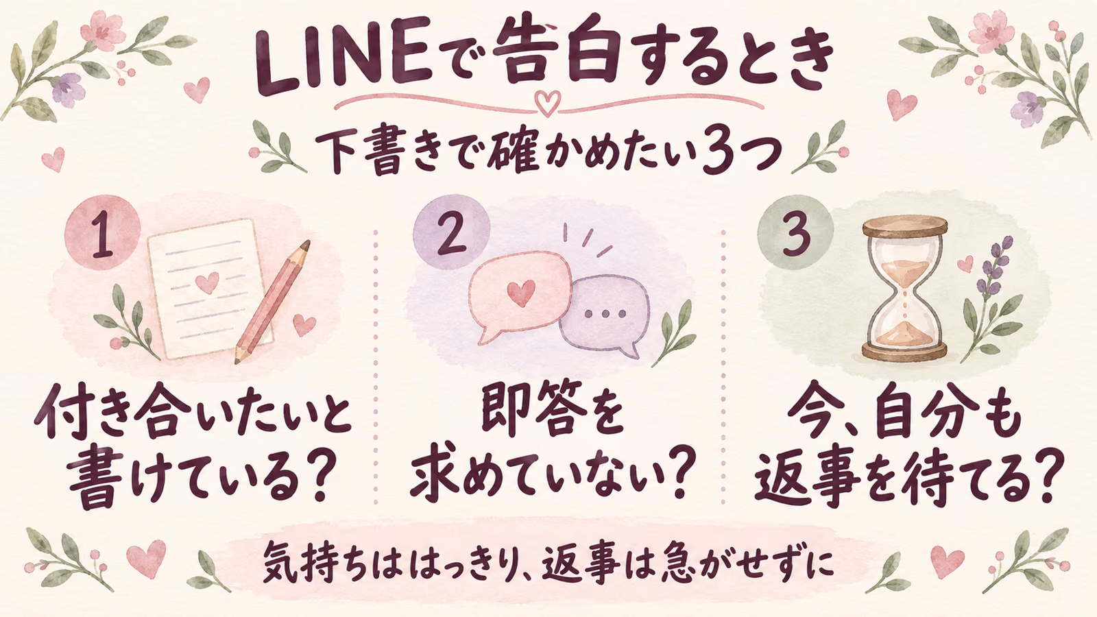 LINEで告白するのはあり？なし？向いているケースと例文のイメージ画像