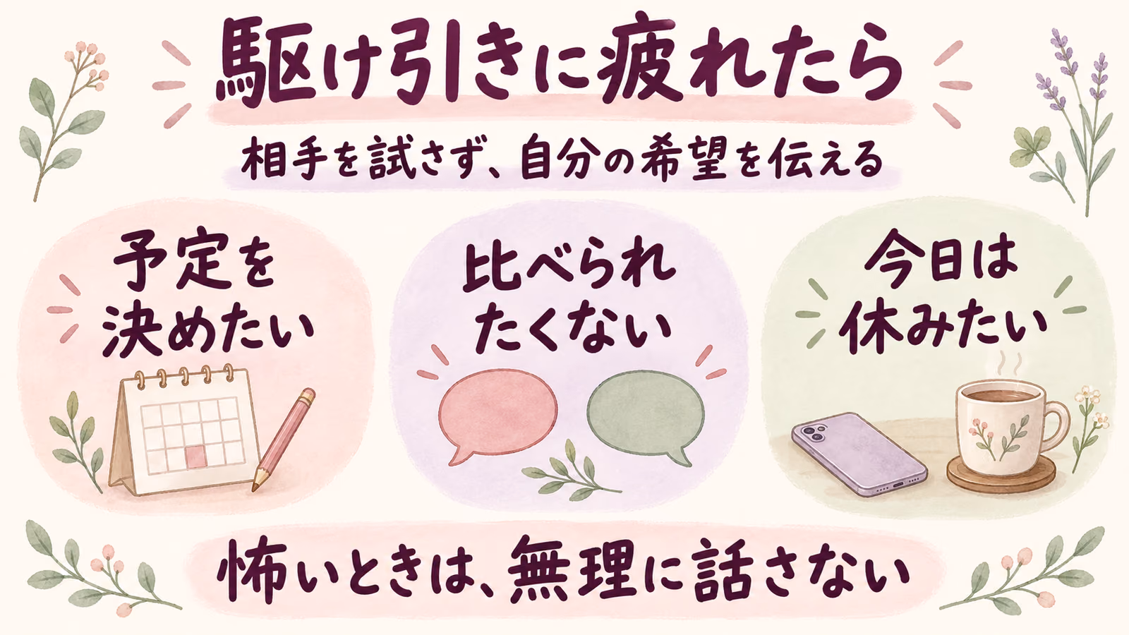 駆け引きする人の心理｜理由とLINEの見方・振り回されない対処法のイメージ画像