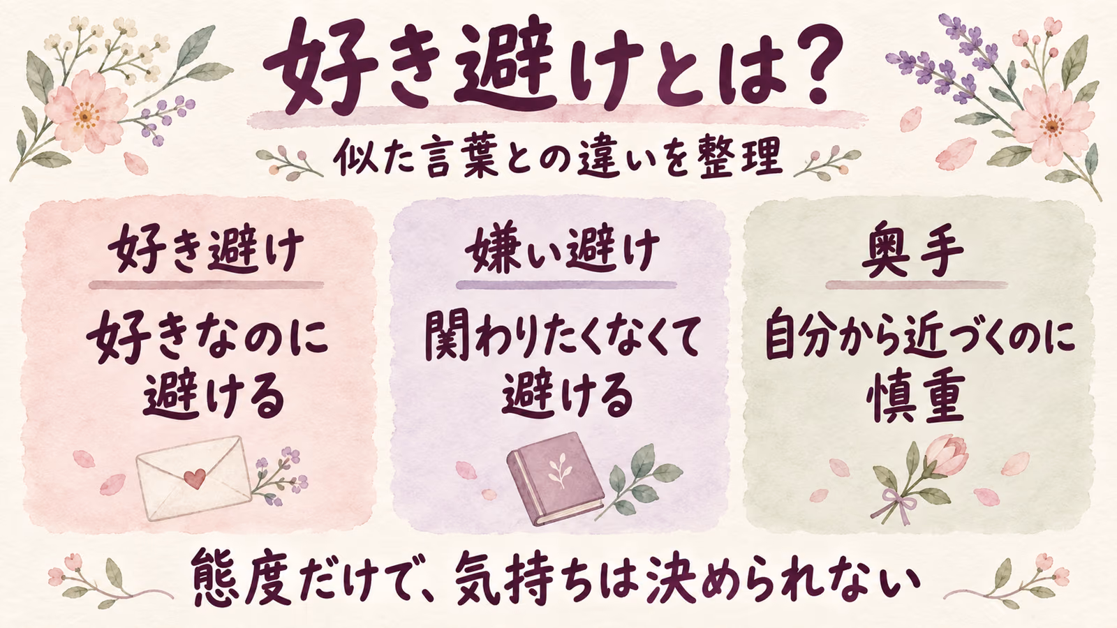 好き避けとは？意味と、嫌い避けを態度だけで見分ける限界のイメージ画像