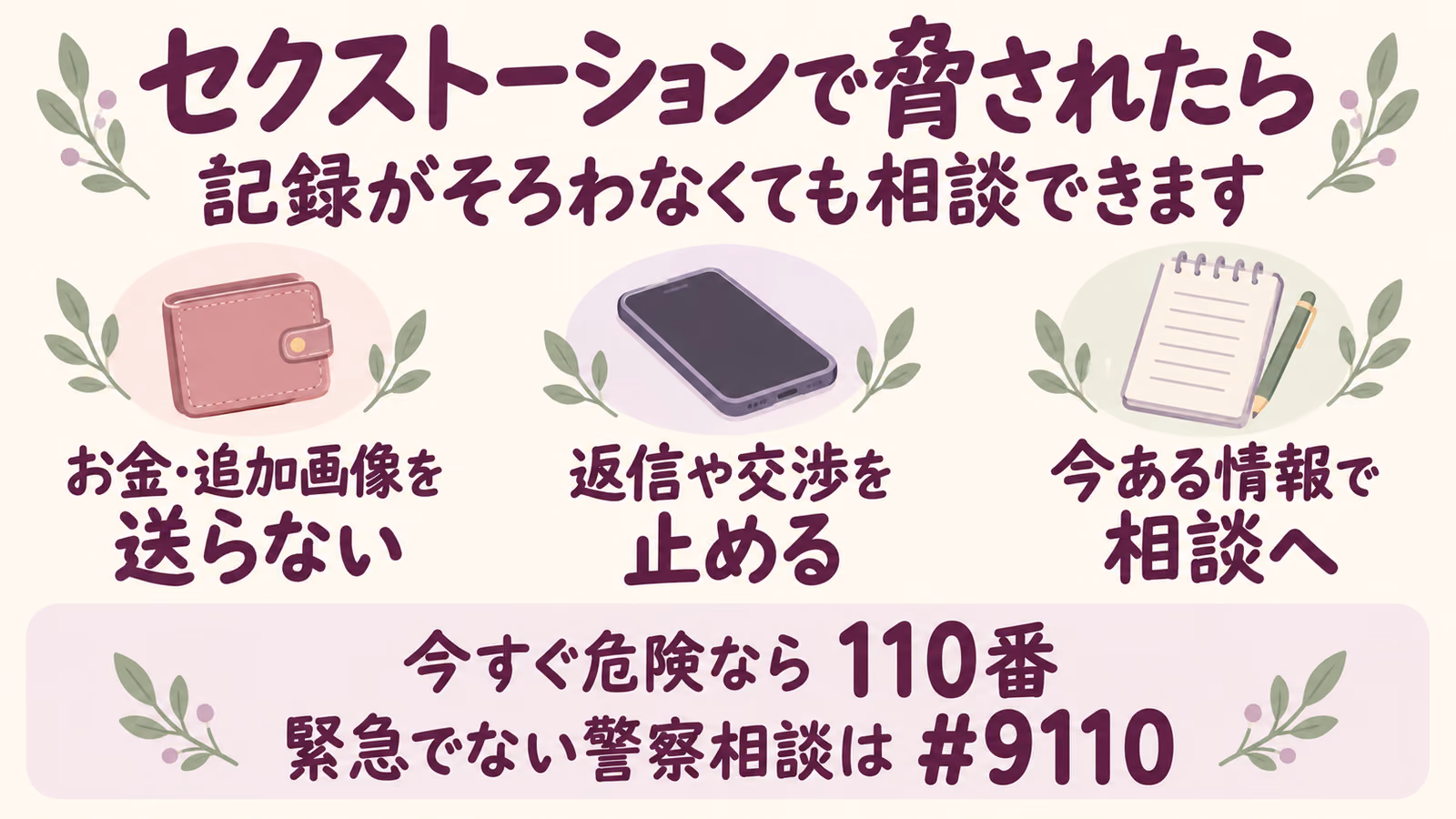 セクストーションとは？アプリで脅されたら今すぐすることのイメージ画像